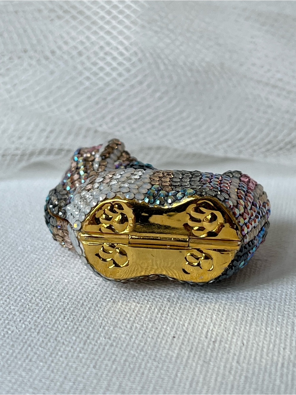 Judith Leiber SHIH TZU “Ginger” dog miniature pill trinket box, EUC - Picture 7 of 9